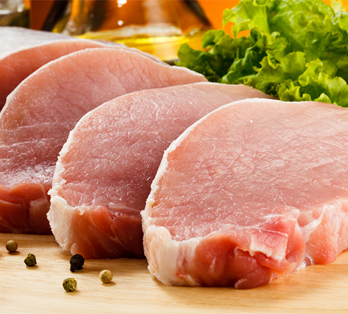 Fresh pork cutlets