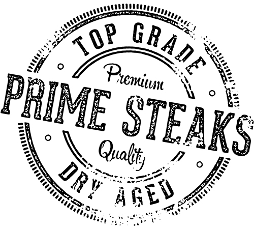 Premium quality prime steaks sign